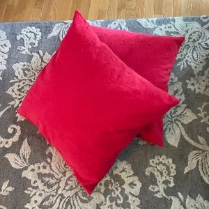 large Heart pillow set